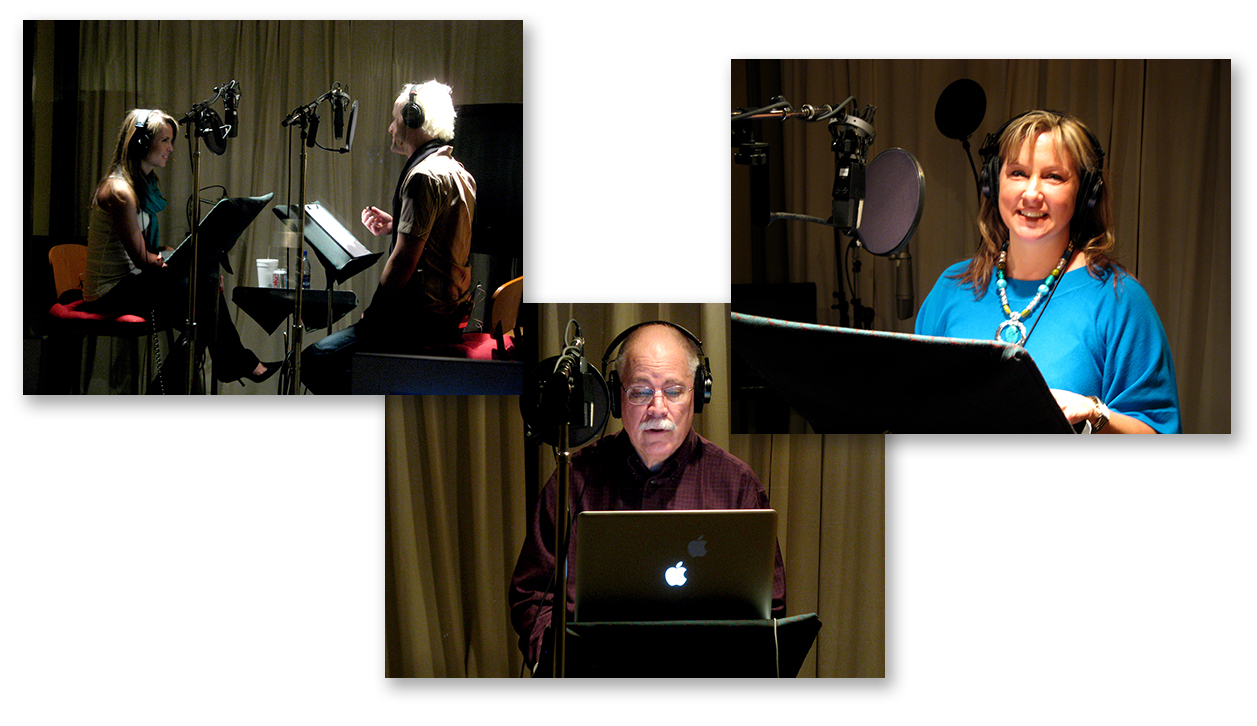 Voice artists in action